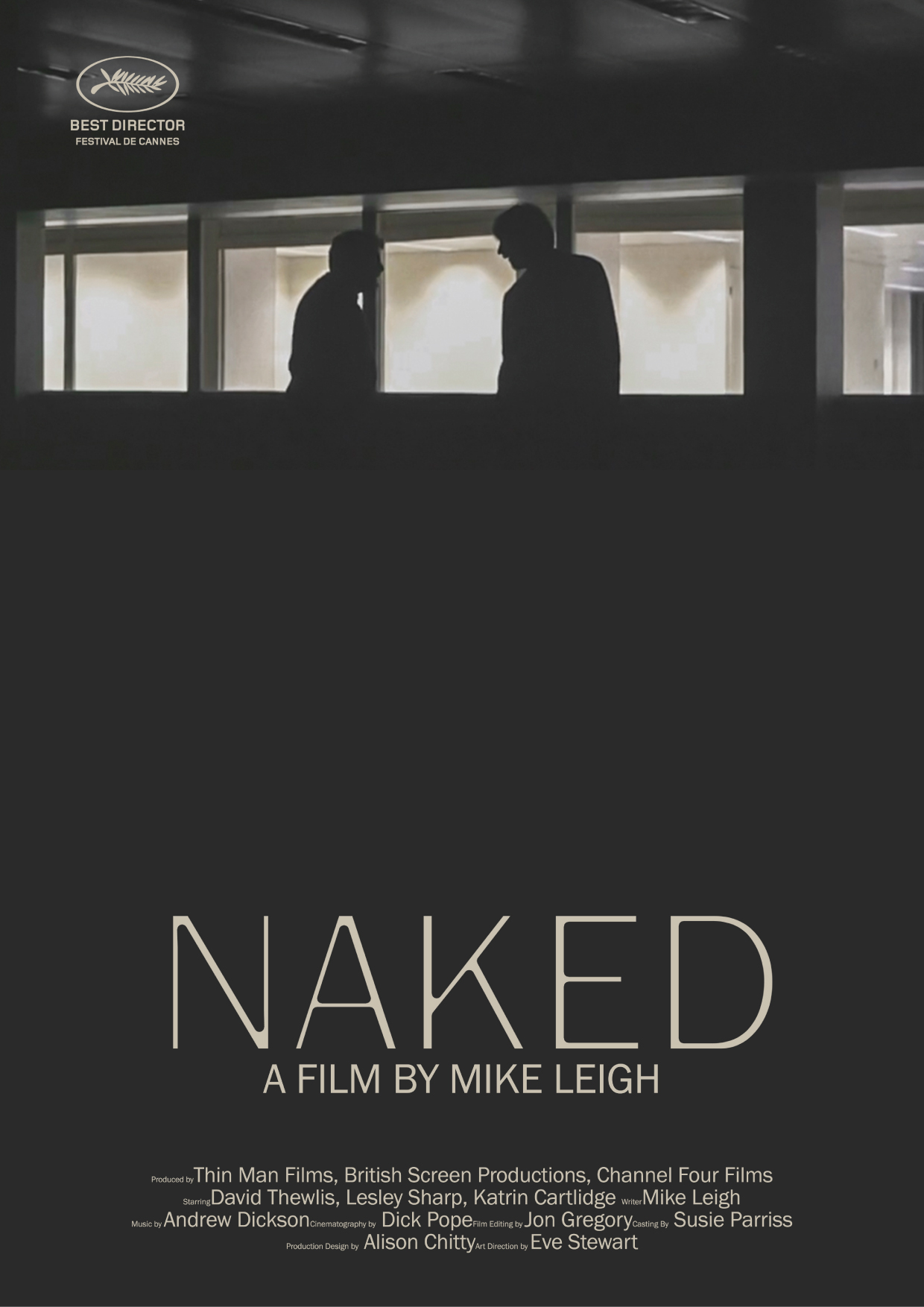 Naked Experimental Film Poster پوستر تجربی فیلم Naked